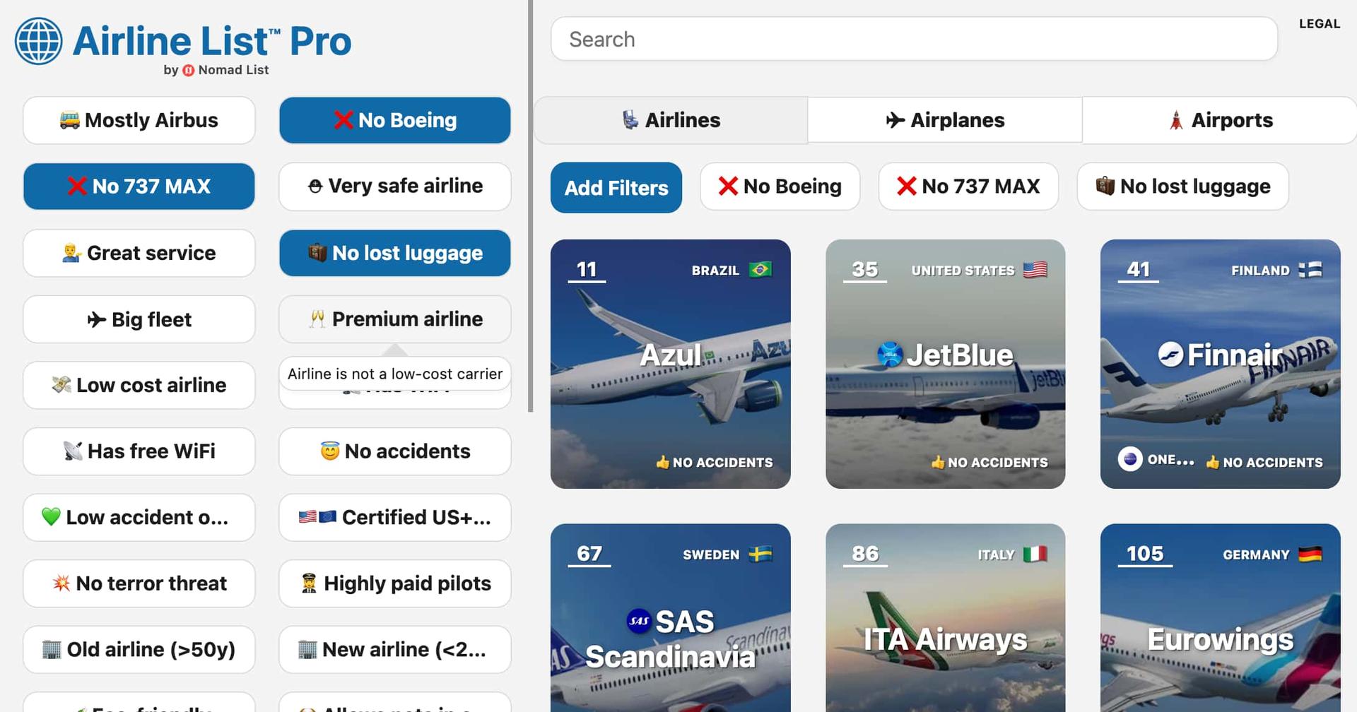 airlinelist