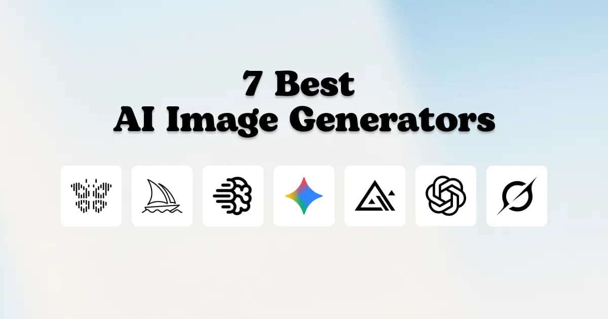 The 7 best AI image generators in 2026