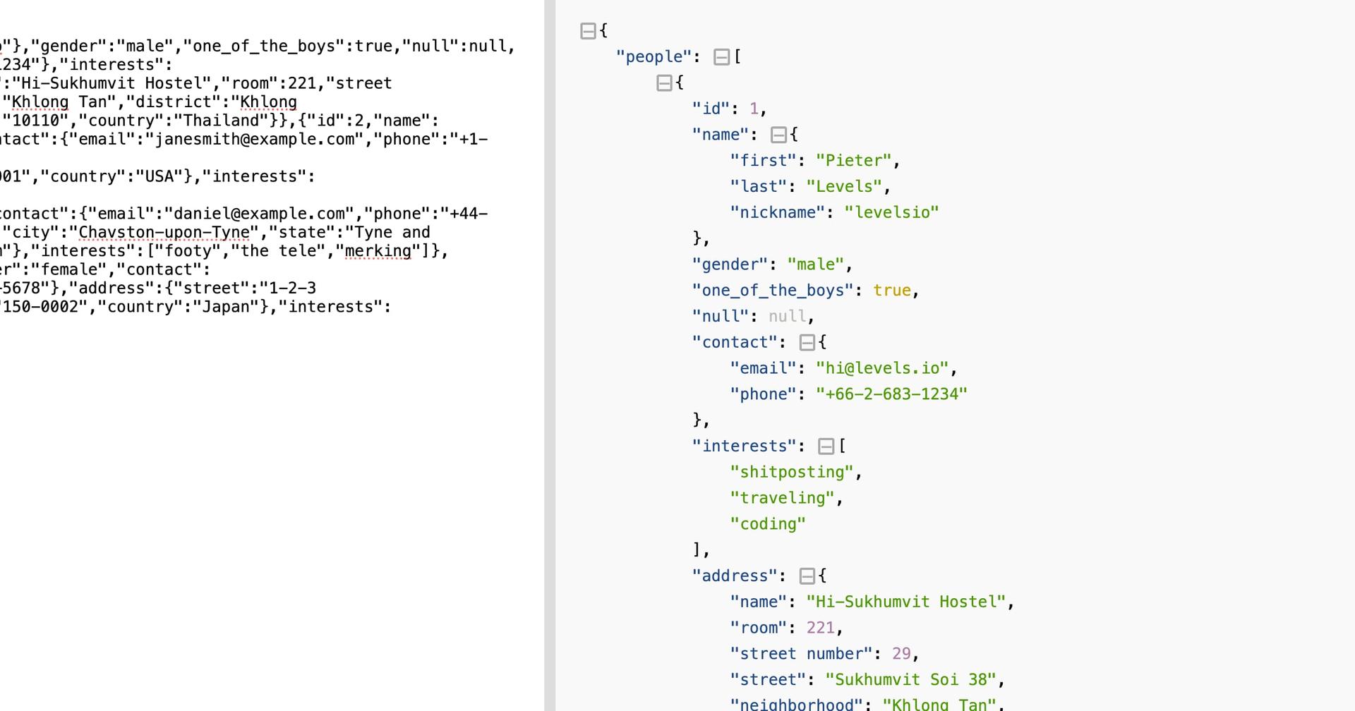 json